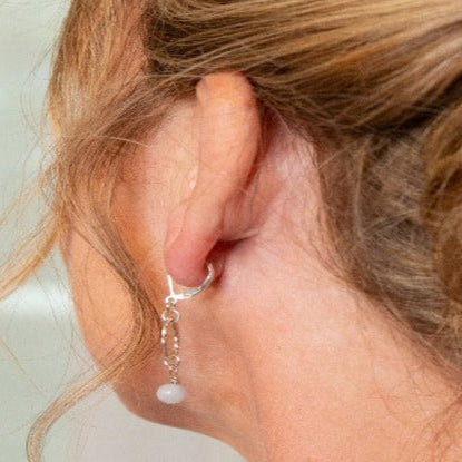Introducing my Sterling Silver Aquamarine Oval Link Leverback Earrings: a blend of aquamarine's softness with textured silver links. Versatile for any occasion, they add elegance to everyday wear and charm to formal attire. Ideal as a thoughtful gift or a serene addition to your jewelry collection, they embody peace and tranquility with every wear.