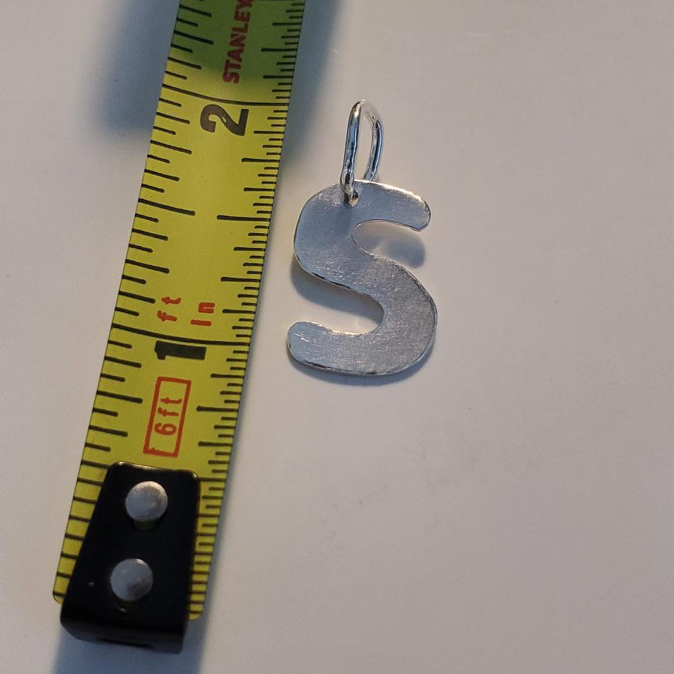 Sterling Silver Letter Pendants