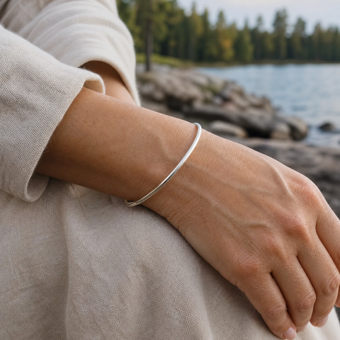 Sterling Silver  Bangle