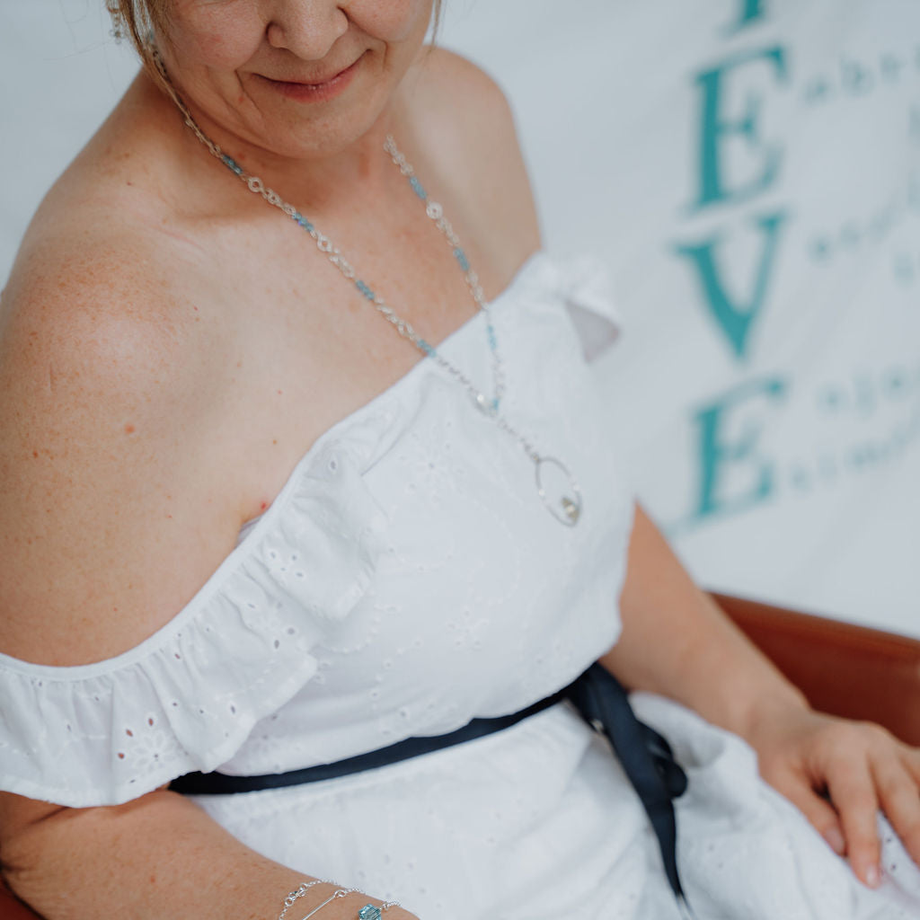 Sterling Silver Aquamarine and Topaz Multi-Way Necklace Plein De Vie Jewelry