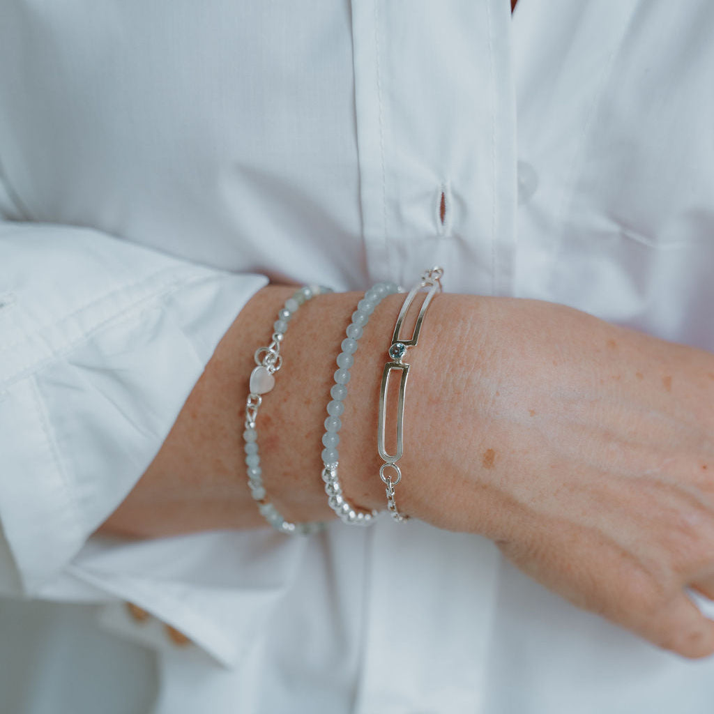 Aquamarine Serenity Bracelet Plein De Vie Jewelry
