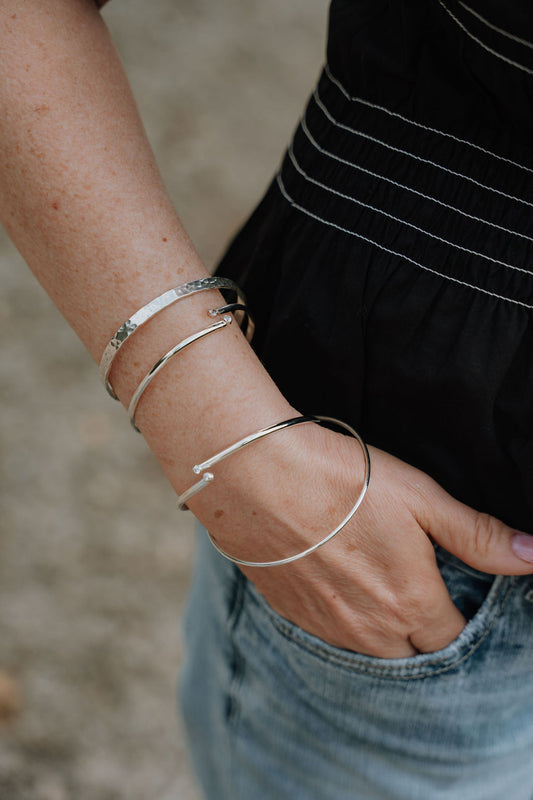 Dimple Bangle Bracelet