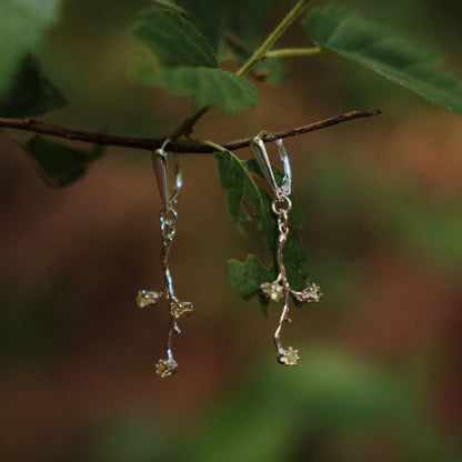 Peridot Branch Earrings Plein De Vie Jewelry