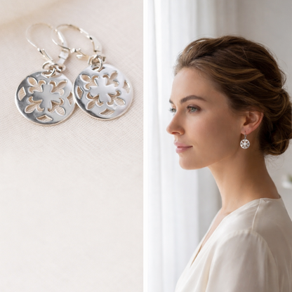 Fleur-de-Lis Luxe Earrings Plein De Vie Jewelry