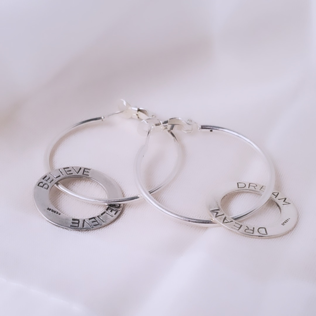 Sterling Silver Hoops Earring is Believing