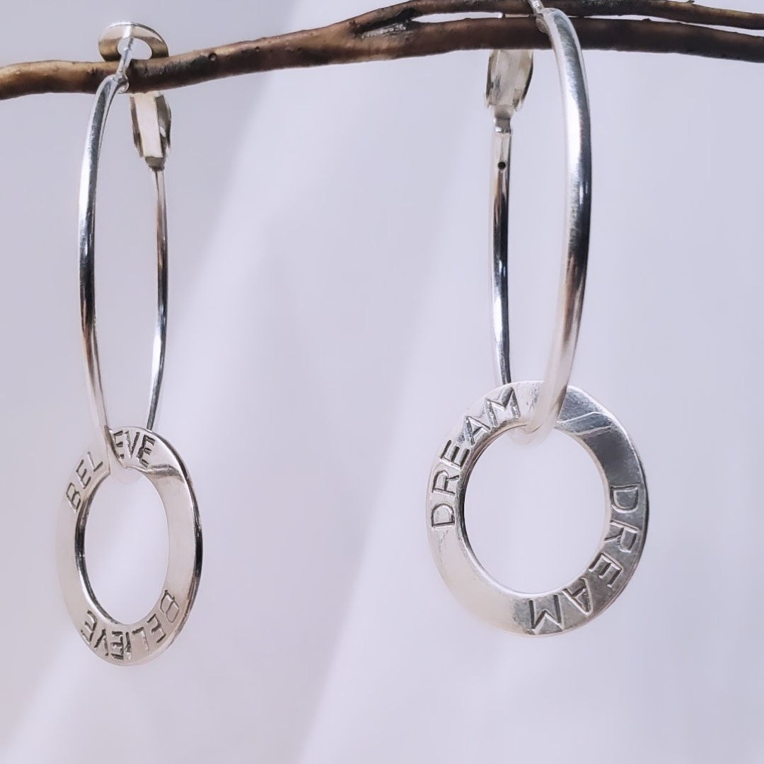 Sterling Silver Hoops Earring is Believing