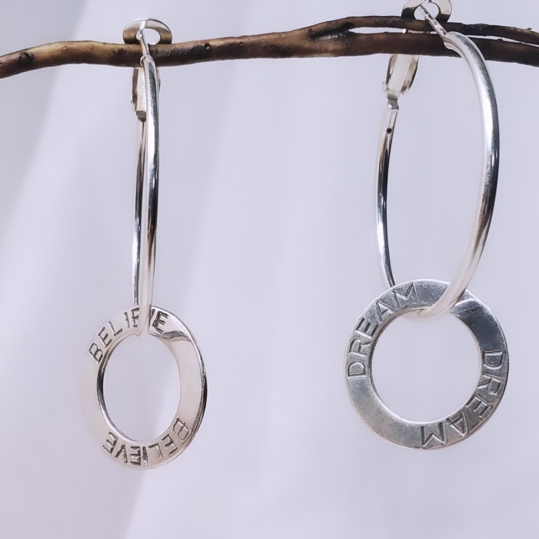 Sterling Silver Hoops Earring is Believing