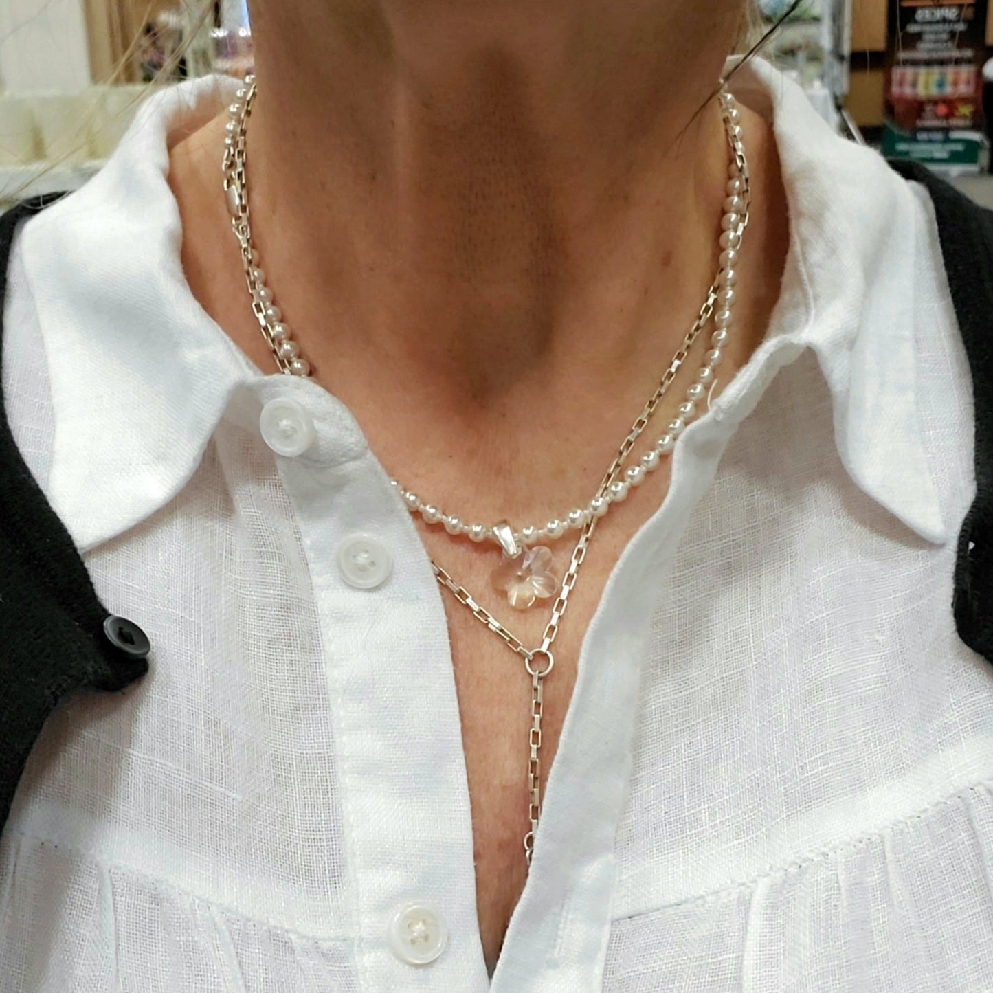 Swarovski Springtime in Pearls Necklace