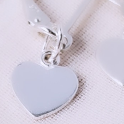 Heartfelt Affection: Sterling Silver Leverback Love Earrings