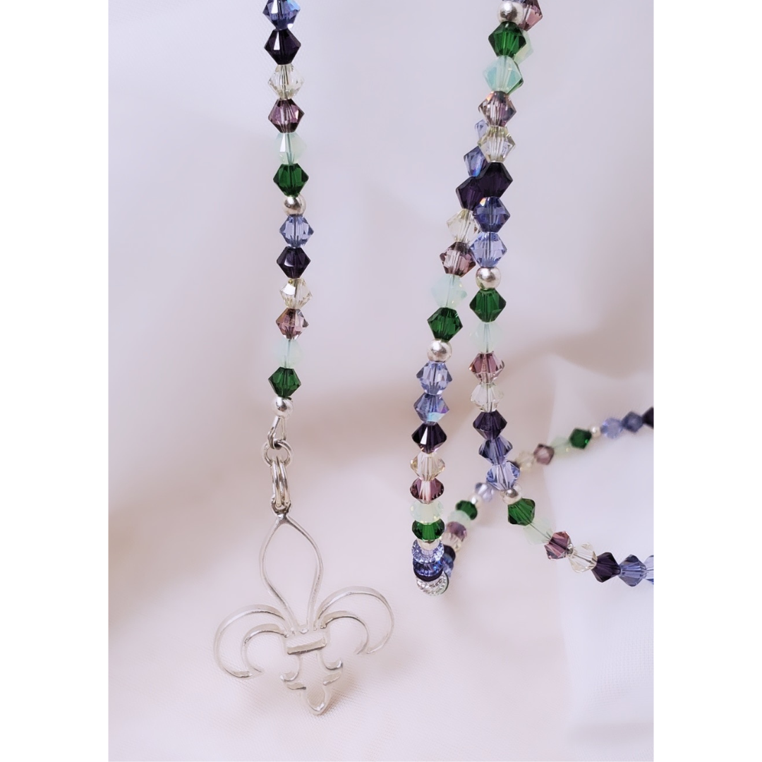 Swarovski Crystal Royale Necklace with Fleur-de-lis